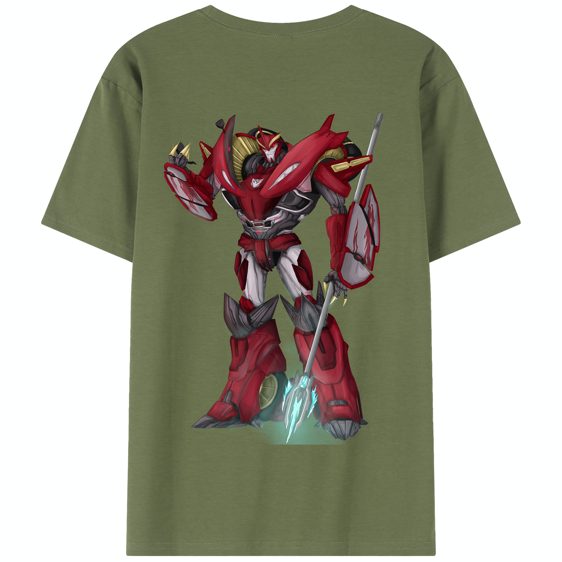 （画像用） Transformers トランスフォーマー 綿100％半袖Tシャツ（背面プリント）